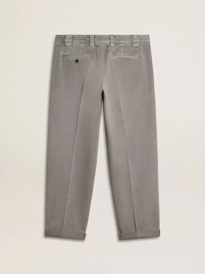Graue Chino-Hose aus Baumwolle Graue Chino-Hose aus Baumwolle