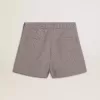 Graue Mini-Shorts für Damen aus Hahnentritt-Wolle Graue Mini-Shorts für Damen aus Hahnentritt-Wolle