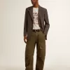 Graues Baumwoll-T-Shirt für Herren mit Vintage-Print auf der Vorderseite Graues Baumwoll-T-Shirt für Herren mit Vintage-Print auf der Vorderseite