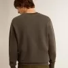 Graues Herren-Sweatshirt mit Logo und Used-Look Graues Herren-Sweatshirt mit Logo und Used-Look