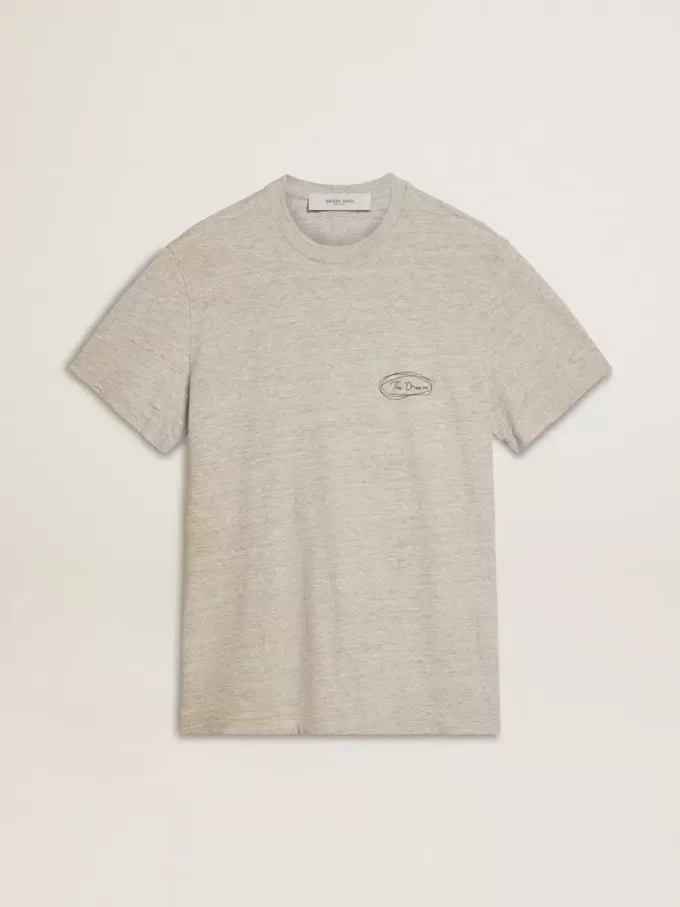 Graues Herren-T-Shirt mit schwarzem Schriftzug Graues Herren-T-Shirt mit schwarzem Schriftzug