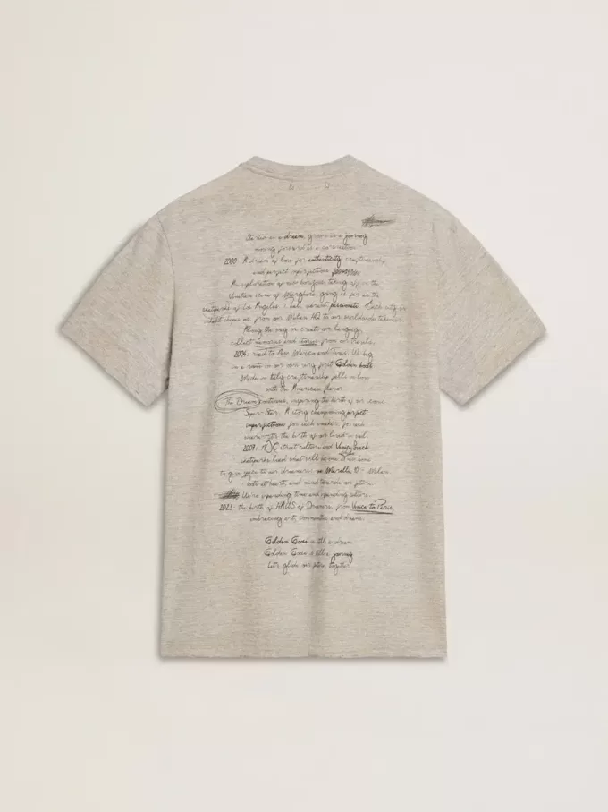 Graues Herren-T-Shirt mit schwarzem Schriftzug Graues Herren-T-Shirt mit schwarzem Schriftzug