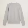 Graues Rundhals-Sweatshirt für Herren mit Kontrastnähten Graues Rundhals-Sweatshirt für Herren mit Kontrastnähten