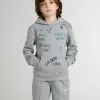 Graues Sweatshirt für Kinder mit mehrfarbigem Aufdruck Graues Sweatshirt für Kinder mit mehrfarbigem Aufdruck