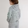 Graues Sweatshirt für Kinder mit mehrfarbigem Aufdruck Graues Sweatshirt für Kinder mit mehrfarbigem Aufdruck