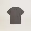 Graues T-Shirt für Jungen mit Used-Look
