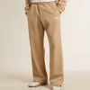 Hellbeige Jogginghose für Herren mit weißem Logo Hellbeige Jogginghose für Herren mit weißem Logo