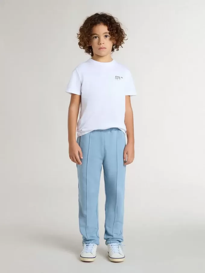 Hellblaue Jogginghose mit Print für Jungen Hellblaue Jogginghose mit Print für Jungen