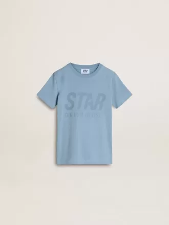 Hellblaues T-Shirt für Jungen mit Aufdruck