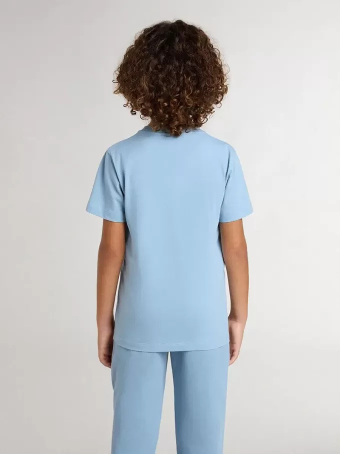 Hellblaues T-Shirt für Jungen mit Aufdruck Hellblaues T-Shirt für Jungen mit Aufdruck