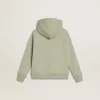 Hellgrünes Sweatshirt mit Reißverschluss