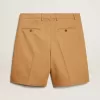 Herren-Bermudashorts aus beiger Baumwolle Herren-Bermudashorts aus beiger Baumwolle