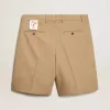 Herren-Bermudashorts aus beigem Baumwollstoff Herren-Bermudashorts aus beigem Baumwollstoff