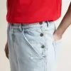 Herren-Bermudashorts aus Denim mit Used-Effekt Herren-Bermudashorts aus Denim mit Used-Effekt