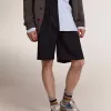 Herren-Bermudashorts aus dunkelblauer Wolle Herren-Bermudashorts aus dunkelblauer Wolle