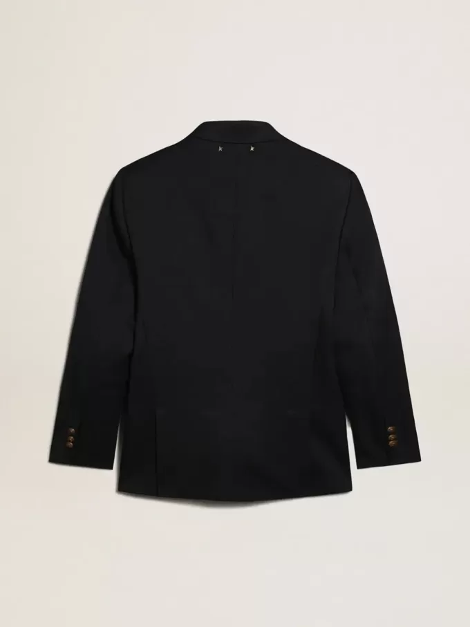 Herren-Blazer mit doppelter Knopfleiste in Dunkelblau Herren-Blazer mit doppelter Knopfleiste in Dunkelblau