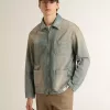 Herren-Jeansjacke im Used-Look mit Reißverschluss Herren-Jeansjacke im Used-Look mit Reißverschluss