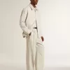 Herren-Jogginghose aus khakifarbener Wollmischung Herren-Jogginghose aus khakifarbener Wollmischung