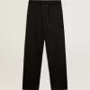 Herren-Jogginghose aus schwarzer Wolle Herren-Jogginghose aus schwarzer Wolle