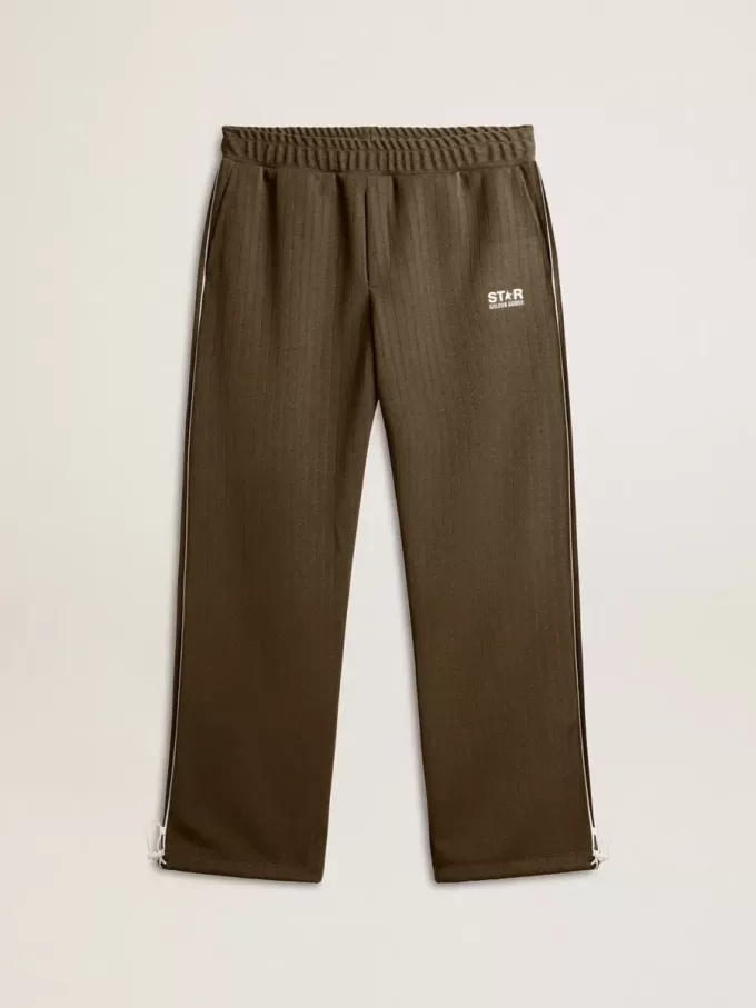 Herren-Jogginghose in Militärgrün mit weißem Logo Herren-Jogginghose in Militärgrün mit weißem Logo