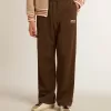 Herren-Jogginghose in Militärgrün mit weißem Logo Herren-Jogginghose in Militärgrün mit weißem Logo
