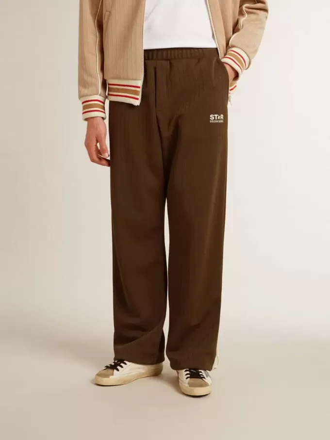 Herren-Jogginghose in Militärgrün mit weißem Logo Herren-Jogginghose in Militärgrün mit weißem Logo