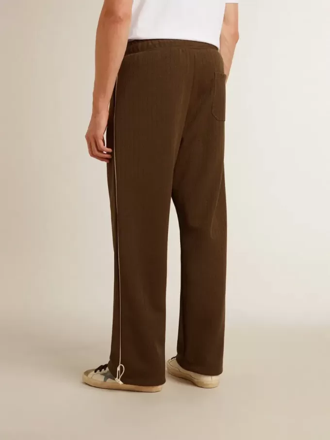 Herren-Jogginghose in Militärgrün mit weißem Logo Herren-Jogginghose in Militärgrün mit weißem Logo