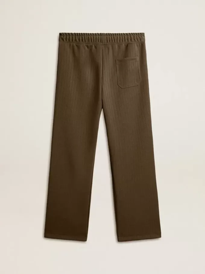Herren-Jogginghose in Militärgrün mit weißem Logo Herren-Jogginghose in Militärgrün mit weißem Logo