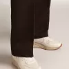 Herren-Laufsohle aus Mesh und weißem Nappaleder Herren-Laufsohle aus Mesh und weißem Nappaleder