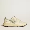 Herren-Laufsohle LTD aus Nylon und Nappa mit Nubuk-Stern und Fersenlasche