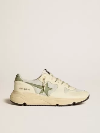 Herren-Laufsohle LTD aus Nylon und Nappa mit Nubuk-Stern und Fersenlasche Herren-Laufsohle LTD aus Nylon und Nappa mit Nubuk-Stern und Fersenlasche