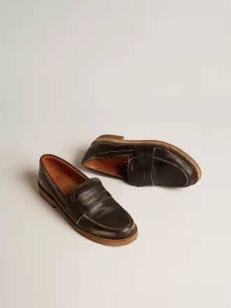 Herren-Loafer Jerry aus schwarzem Leder
