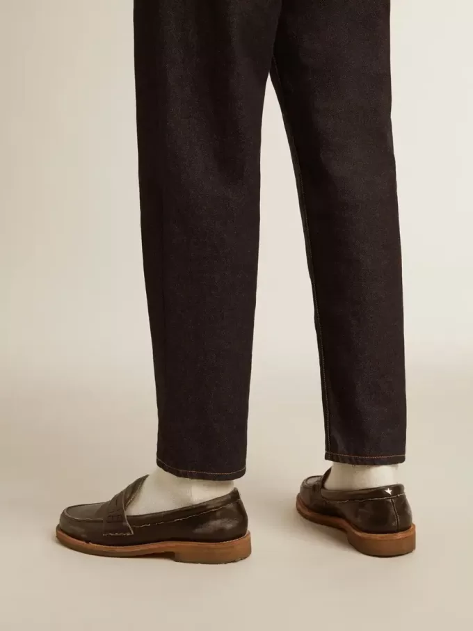 Herren-Loafer Jerry aus schwarzem Leder Herren-Loafer Jerry aus schwarzem Leder