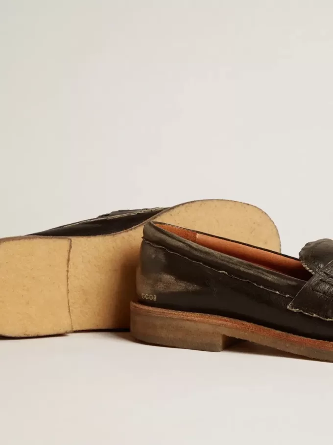 Herren-Loafer Jerry aus schwarzem Leder Herren-Loafer Jerry aus schwarzem Leder