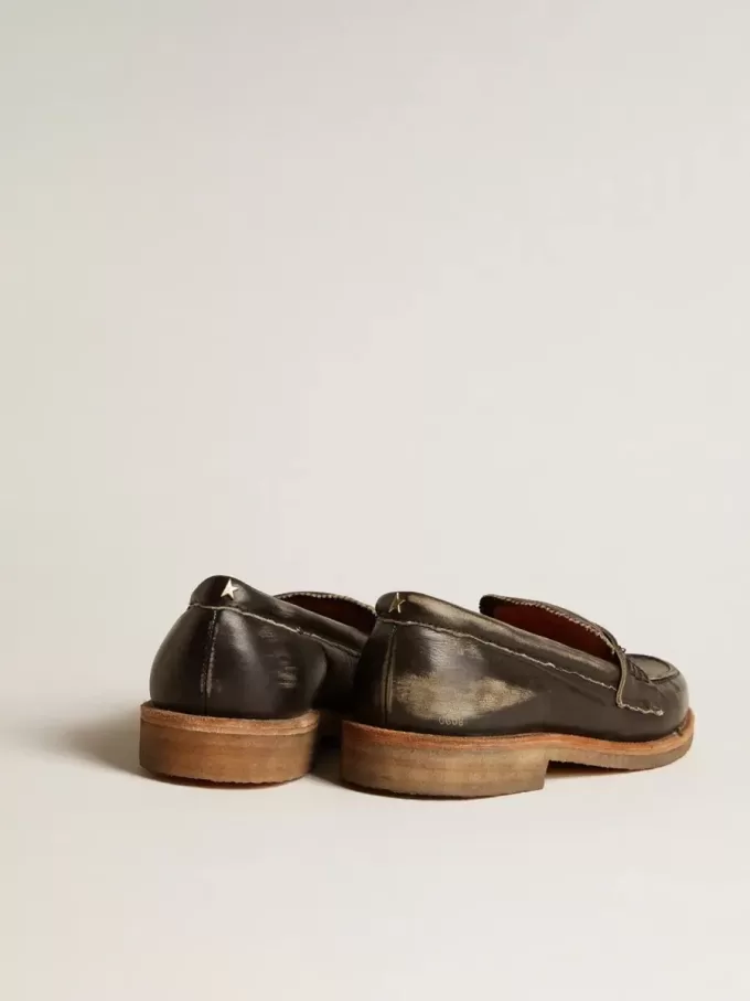 Herren-Loafer Jerry aus schwarzem Leder Herren-Loafer Jerry aus schwarzem Leder
