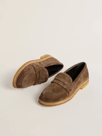 Herren-Loafer Jerry aus taubengrauem Wildleder Herren-Loafer Jerry aus taubengrauem Wildleder
