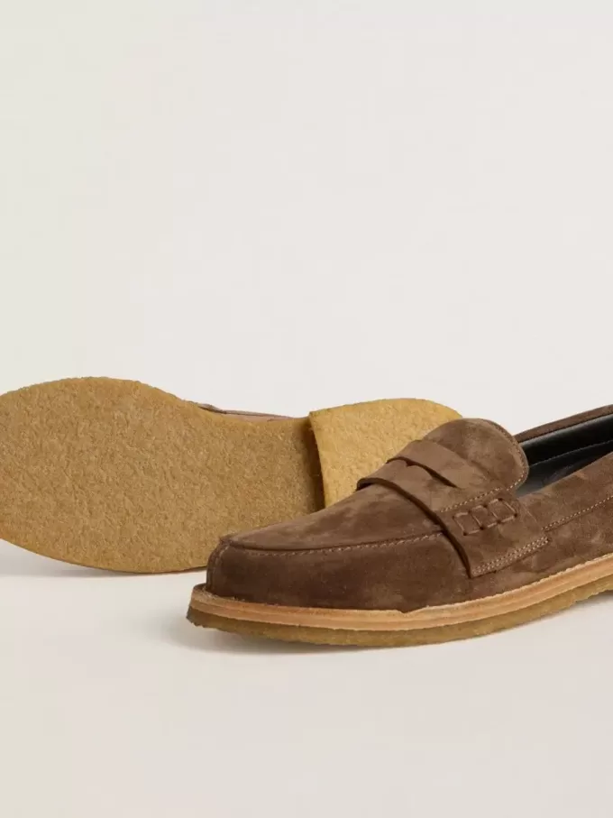 Herren-Loafer Jerry aus taubengrauem Wildleder