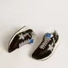 Herren-Marathon mit schwarzem Ripstop-Nylon-Obermaterial und silbernem Stern Herren-Marathon mit schwarzem Ripstop-Nylon-Obermaterial und silbernem Stern