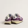 Herren-Marathon mit violettem Nylon-Obermaterial und weißem Stern Herren-Marathon mit violettem Nylon-Obermaterial und weißem Stern
