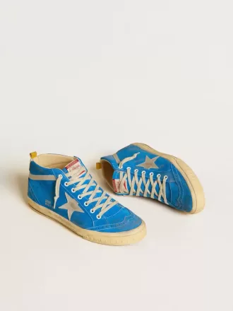 Herren-Mid-Star aus Wildleder mit metallischem Lederstern und Lederfersenlasche