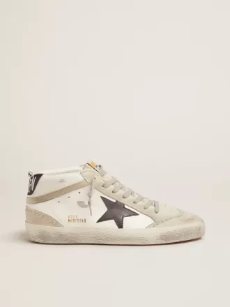 Herren Mid Star weiß mit schwarzem Stern