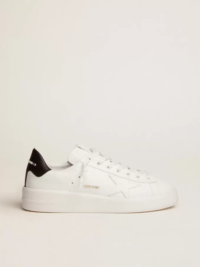 Herren-Purestar mit Lederstern und schwarzer Lederferse Herren-Purestar mit Lederstern und schwarzer Lederferse