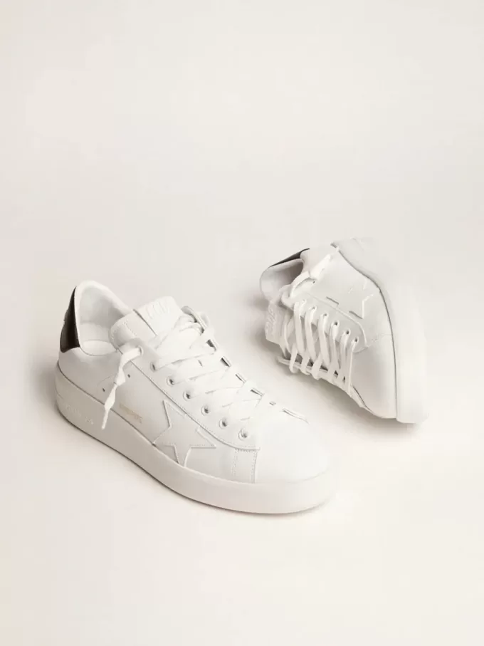 Herren-Purestar mit Lederstern und schwarzer Lederferse Herren-Purestar mit Lederstern und schwarzer Lederferse