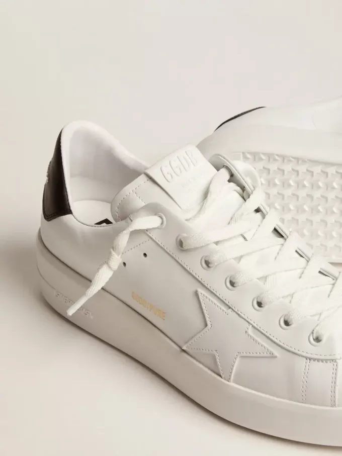 Herren-Purestar mit Lederstern und schwarzer Lederferse Herren-Purestar mit Lederstern und schwarzer Lederferse
