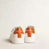 Herren-Purestar mit weißem Lederstern und orangefarbener Fersenlasche Herren-Purestar mit weißem Lederstern und orangefarbener Fersenlasche
