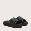 Herren-Slip-Ons Space-Star Slide aus schwarzem Leder Herren-Slip-Ons Space-Star Slide aus schwarzem Leder