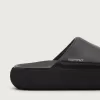 Herren-Slip-Ons Space-Star Slide aus schwarzem Leder Herren-Slip-Ons Space-Star Slide aus schwarzem Leder