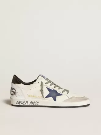 Herren-Sneaker „Ball Star” aus Nappaleder mit Lederstern und metallischer Lederlasche am Fersenbereich Herren-Sneaker „Ball Star” aus Nappaleder mit Lederstern und metallischer Lederlasche am Fersenbereich