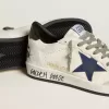 Herren-Sneaker „Ball Star” aus Nappaleder mit Lederstern und metallischer Lederlasche am Fersenbereich