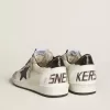 Herren-Sneaker „Ball Star” aus Nappaleder mit Lederstern und metallischer Lederlasche am Fersenbereich